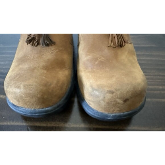 Ariat Mendocino Brown Leather Tassel Mule Slip On Shoes Clogs Women's 7B - Picture 7 of 12